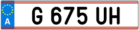 Trailer License Plate